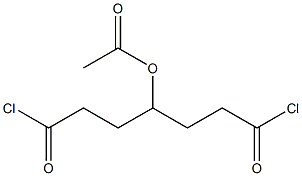 4-アセトキシヘプタン二酸ジクロリド 化学構造式