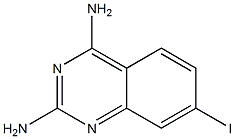7-ヨードキナゾリン-2,4-ジアミン 化学構造式