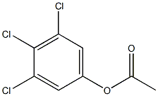 酢酸3,4,5-トリクロロフェニル 化学構造式
