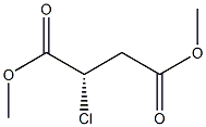 [S,(-)]-クロロこはく酸ジメチル 化学構造式