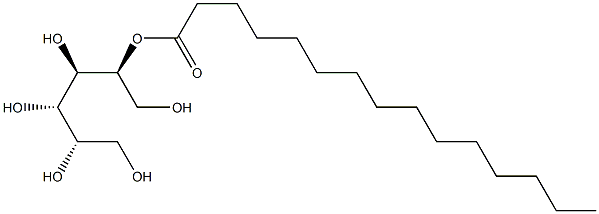 L-マンニトール5-ペンタデカノアート 化学構造式
