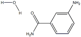 m-アミノベンズアミド·水和物 化学構造式