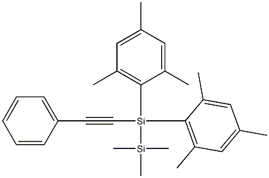 1-(Phenylethynyl)-1,1-bis(2,4,6-trimethylphenyl)-2,2,2-trimethyldisilane