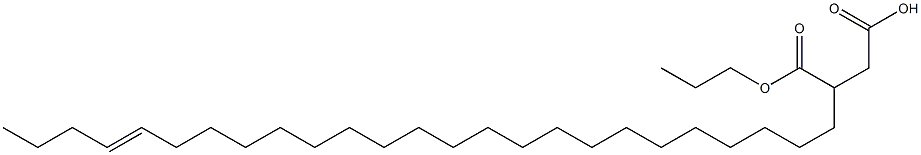 3-(21-ペンタコセニル)こはく酸1-水素4-プロピル 化学構造式