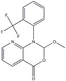 1-[2-(Trifluoromethyl)phenyl]-2-methoxy-2H-pyrido[2,3-d][1,3]oxazin-4(1H)-one