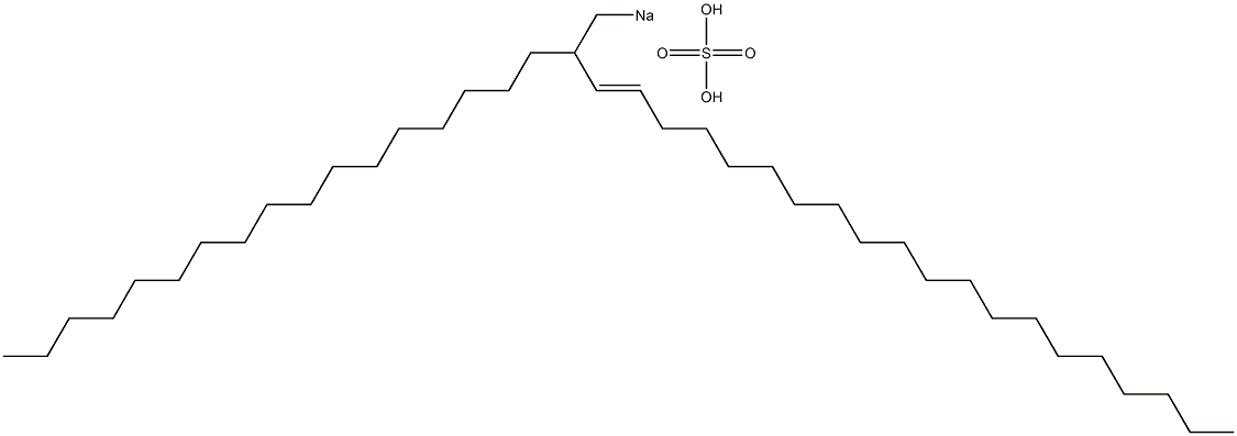 Sulfuric acid 2-heptadecyl-3-docosenyl=sodium ester salt