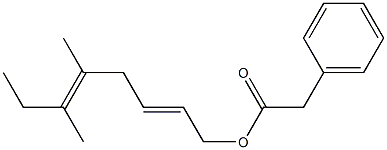 Phenylacetic acid 5,6-dimethyl-2,5-octadienyl ester