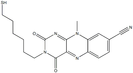 3-(6-Mercaptohexyl)-8-cyano-10-methylbenzo[g]pteridine-2,4(3H,10H)-dione