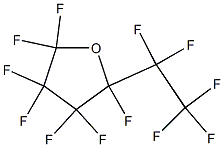 2-(ペンタフルオロエチル)ヘプタフルオロテトラヒドロフラン 化学構造式