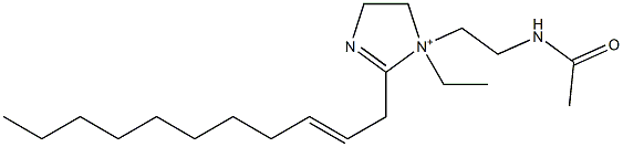 1-[2-(アセチルアミノ)エチル]-1-エチル-2-(2-ウンデセニル)-2-イミダゾリン-1-イウム 化学構造式