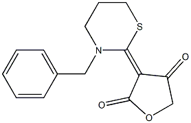 3-[(Tetrahydro-3-benzyl-2H-1,3-thiazin)-2-ylidene]furan-2,4(3H,5H)-dione
