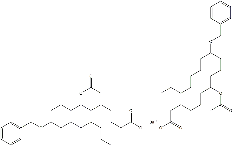 Bis(11-benzyloxy-7-acetyloxystearic acid)barium salt