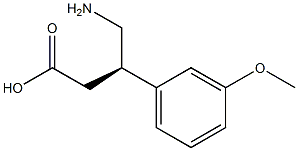 (R)-4-aMino-3-(3-Methoxyphenyl)butanoic acid Structure