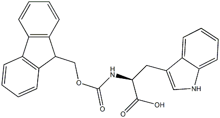 N-芴甲氧羰酰基-L-色氨酸 结构式