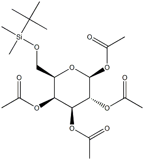 1,2,3,4-Tetra-O-acetyl-6-O-(tert-butyldimethylsilyl)-b-D-galactopyranose