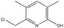 2-氯甲基-3,5-二甲基-6-羟基吡啶 结构式