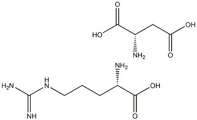 L-精氨酸-L-天门冬氨酸 结构式