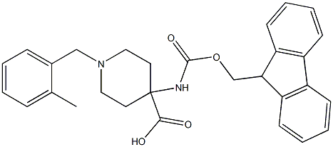 4-(((9H-FLUOREN-9-YL)METHOXY)CARBONYLAMINO)-1-(2-METHYLBENZYL)PIPERIDINE-4-CARBOXYLIC ACID