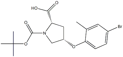 (2S,4S)-4-(4-BROMO-2-METHYLPHENOXY)-1-(TERT-BUTOXYCARBONYL)-2-PYRROLIDINECARBOXYLIC ACID