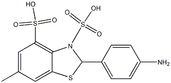 2-p-aminophenyl-6-methylbenzothiazole disulfonic acid