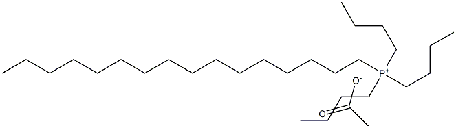 十六烷基三丁基醋酸膦, , 结构式