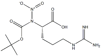 叔丁氧羰基-硝基-L-精氨酸, , 结构式