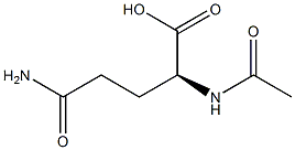 乙酰 L-谷氨酰胺 结构式
