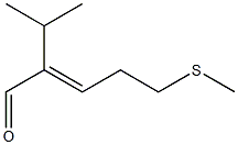 2-异丙基-5-甲硫基-2-戊烯醛 结构式