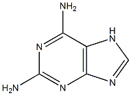 2,6-二氨基嘌呤苷, , 结构式