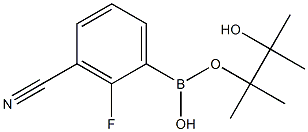 3-Cyano-2-fluorobenzeneboronic acid, pinacol ester Structure
