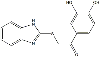 2-(benzimidazo-2-ylthio)-1-(3,4-dihydroxyphenyl)-1-ethanone