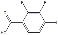 2,3-二氟-4-碘苯甲酸, , 结构式