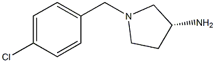 (3R)-1-(4-chlorobenzyl)pyrrolidin-3-amine Structure