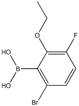 6-Bromo-2-ethoxy-3-fluorophenylboronic acid Struktur