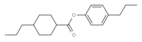 4-PROPYLPHENYL 4-PROPYLCYCLOHEXANECARBOXYLATE Structure