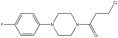 1-(3-CHLOROPROPANOYL)-4-(4-FLUOROPHENYL)PIPERAZINE Structure