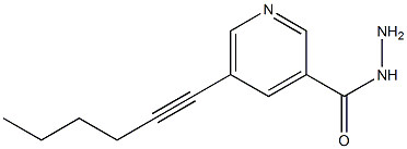 5-(HEX-1-YN-1-YL)PYRIDINE-3-CARBOXYLIC ACID HYDRAZIDE