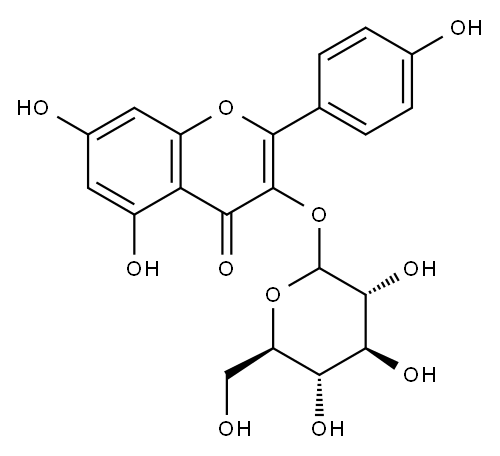 KAEMPFEROL-3-GLUCOSIDE 97 % Structure