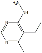 5-ETHYL-4-HYDRAZINO-6-METHYLPYRIMIDINE Structure