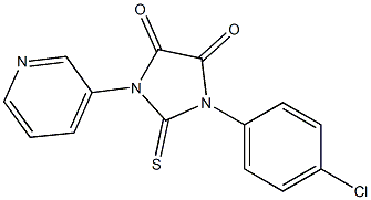 1-(4-chlorophenyl)-3-(3-pyridyl)-2-thioxoimidazolidine-4,5-dione