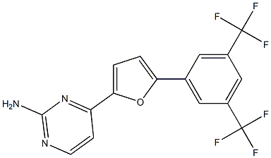 4-{5-[3,5-di(trifluoromethyl)phenyl]-2-furyl}pyrimidin-2-amine