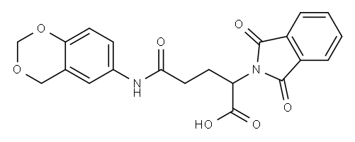 5-(4H-1,3-benzodioxin-6-ylamino)-2-(1,3-dioxo-2,3-dihydro-1H-isoindol-2-yl)-5-oxopentanoic acid