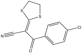 3-(4-chlorophenyl)-2-(1,3-dithiolan-2-yliden)-3-oxopropanenitrile