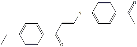 3-(4-acetylanilino)-1-(4-ethylphenyl)prop-2-en-1-one