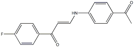 3-(4-acetylanilino)-1-(4-fluorophenyl)prop-2-en-1-one