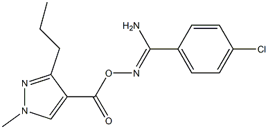 O1-[(1-methyl-3-propyl-1H-pyrazol-4-yl)carbonyl]-4-chlorobenzene-1-carbohydroximamide
