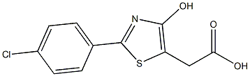2-[2-(4-chlorophenyl)-4-hydroxy-1,3-thiazol-5-yl]acetic acid