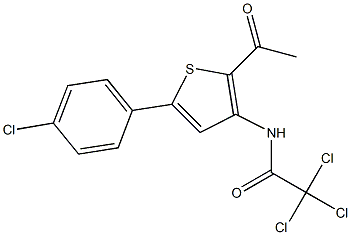 N1-[2-acetyl-5-(4-chlorophenyl)-3-thienyl]-2,2,2-trichloroacetamide