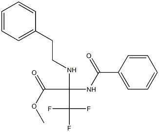 methyl 2-(benzoylamino)-3,3,3-trifluoro-2-(phenethylamino)propanoate