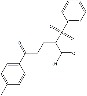 5-(4-methylphenyl)-5-oxo-2-(phenylsulfonyl)pentanamide